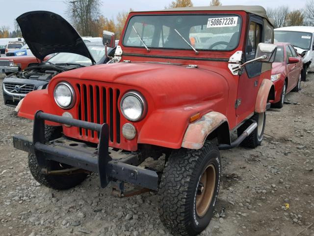 J8F93EA014059 - 1978 JEEP CJ RED photo 2