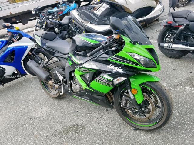 JKBZXJF16GA008798 - 2016 KAWASAKI ZX636 F GREEN photo 1