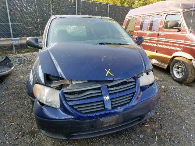 1D4GP25B95B229050 - 2005 DODGE CARAVAN SE BLUE photo 9