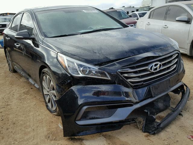 5NPE34AF6HH454095 - 2017 HYUNDAI SONATA SPO BLACK photo 1