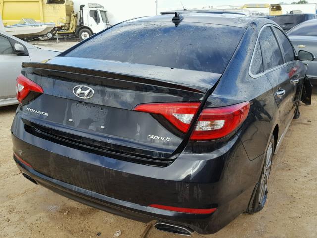 5NPE34AF6HH454095 - 2017 HYUNDAI SONATA SPO BLACK photo 4