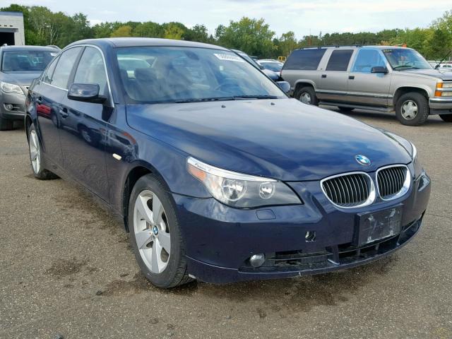 WBANF33507CW69596 - 2007 BMW 525 XI BLUE photo 1