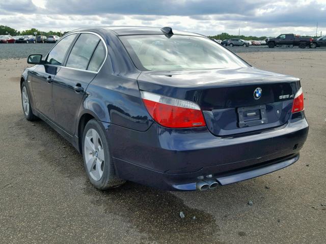 WBANF33507CW69596 - 2007 BMW 525 XI BLUE photo 3