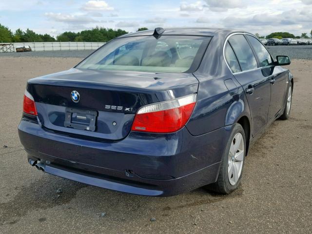 WBANF33507CW69596 - 2007 BMW 525 XI BLUE photo 4