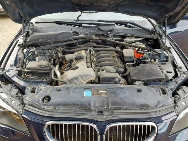 WBANF33507CW69596 - 2007 BMW 525 XI BLUE photo 7