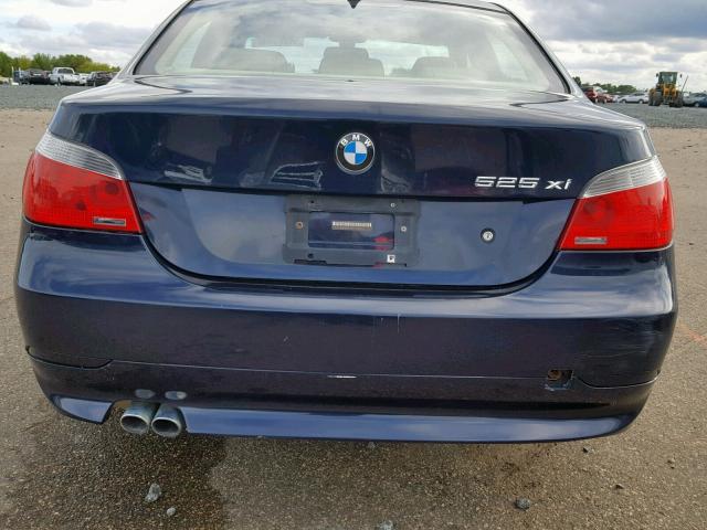 WBANF33507CW69596 - 2007 BMW 525 XI BLUE photo 9