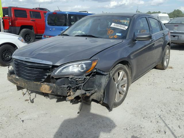 1C3CCBBBXDN629812 - 2013 CHRYSLER 200 TOURIN GRAY photo 2