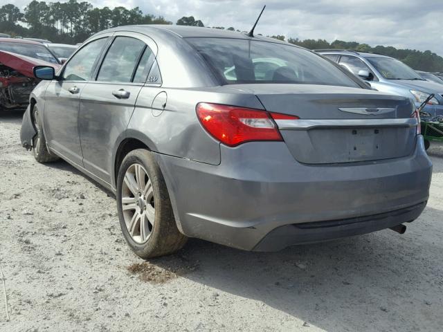 1C3CCBBBXDN629812 - 2013 CHRYSLER 200 TOURIN GRAY photo 3