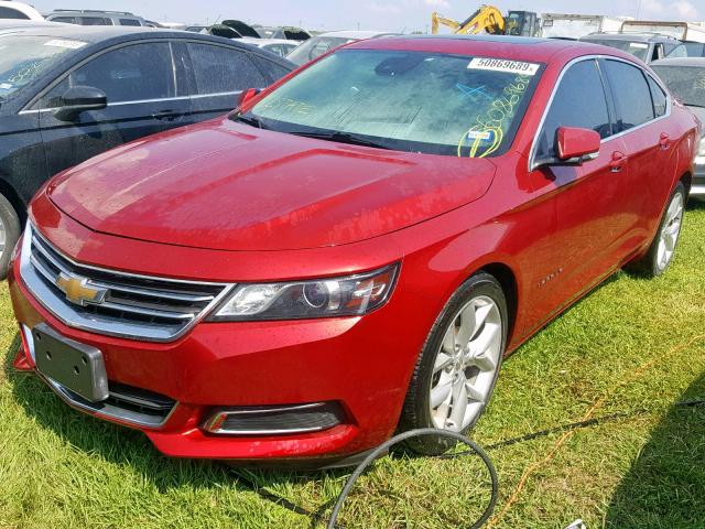 1G1125S39FU128962 - 2015 CHEVROLET IMPALA LT RED photo 2