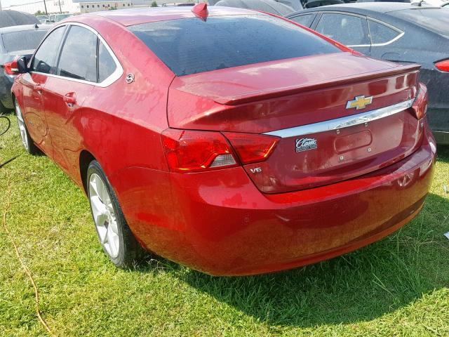 1G1125S39FU128962 - 2015 CHEVROLET IMPALA LT RED photo 3