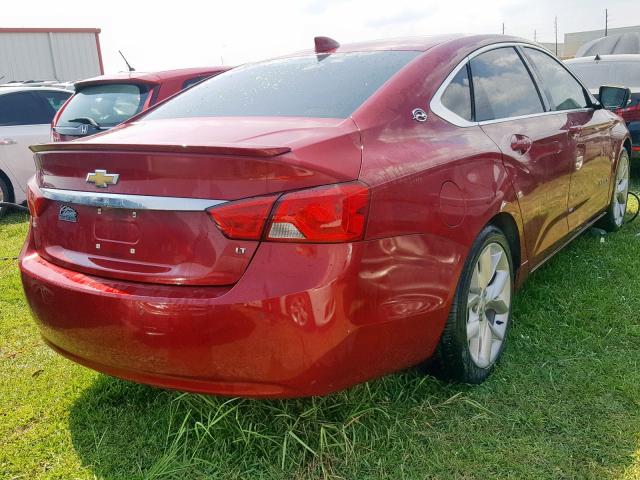 1G1125S39FU128962 - 2015 CHEVROLET IMPALA LT RED photo 4