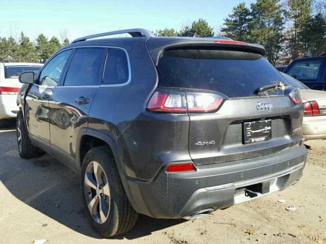 1C4PJMDX3KD111874 - 2019 JEEP CHEROKEE L GRAY photo 3