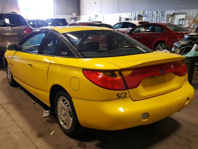 1G8ZR12701Z107313 - 2001 SATURN SC2 YELLOW photo 3