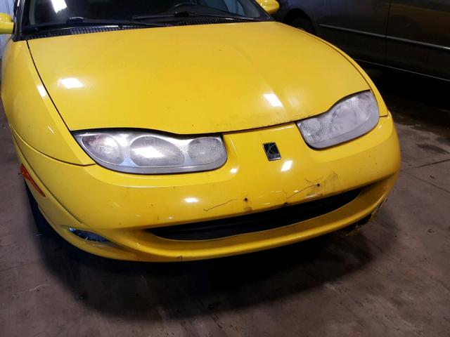 1G8ZR12701Z107313 - 2001 SATURN SC2 YELLOW photo 9