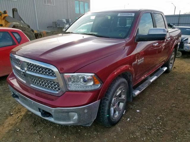 1C6RR7NT4ES321115 - 2014 RAM 1500 LARAM RED photo 2