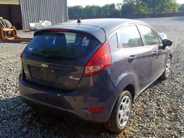 3FADP4EJ5DM202315 - 2013 FORD FIESTA SE GRAY photo 4