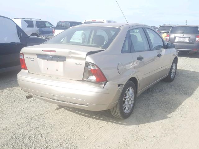 1FAFP34N16W126327 - 2006 FORD FOCUS ZX4 TAN photo 4