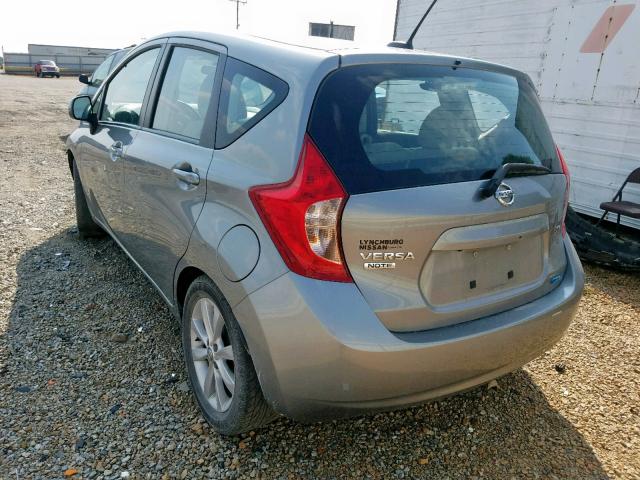 3N1CE2CP6EL374631 - 2014 NISSAN VERSA NOTE GRAY photo 3