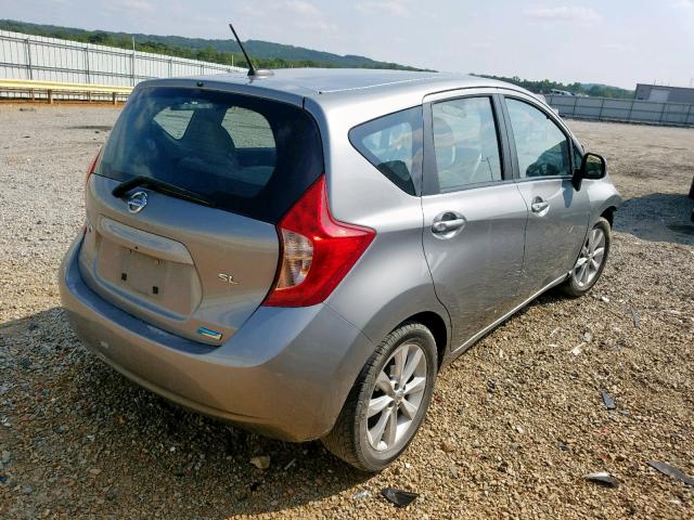 3N1CE2CP6EL374631 - 2014 NISSAN VERSA NOTE GRAY photo 4