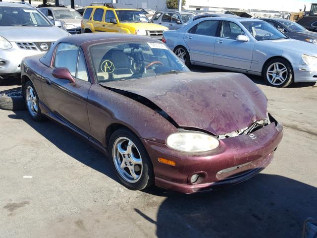 JM1NB3539Y0149281 - 2000 MAZDA MX-5 MIATA BURGUNDY photo 1