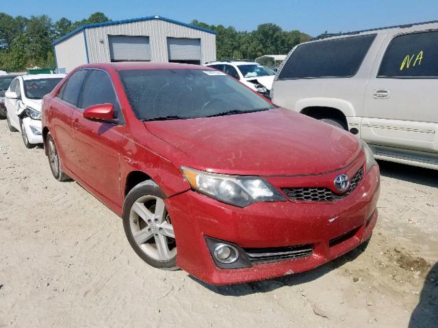 4T1BF1FK2CU603966 - 2012 TOYOTA CAMRY BASE RED photo 1