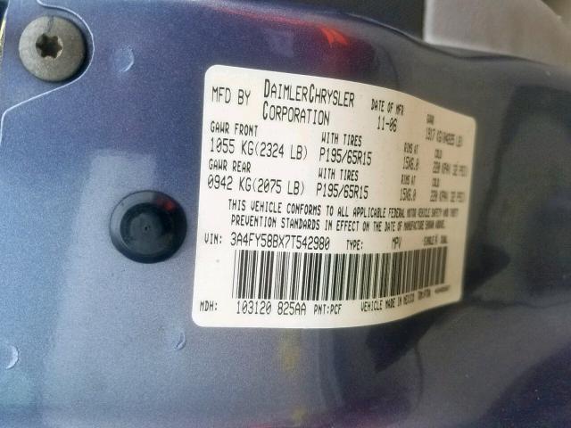 3A4FY58BX7T542980 - 2007 CHRYSLER PT CRUISER GRAY photo 10