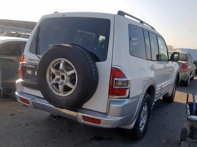 JA4MW51R31J032537 - 2001 MITSUBISHI MONTERO LI WHITE photo 4