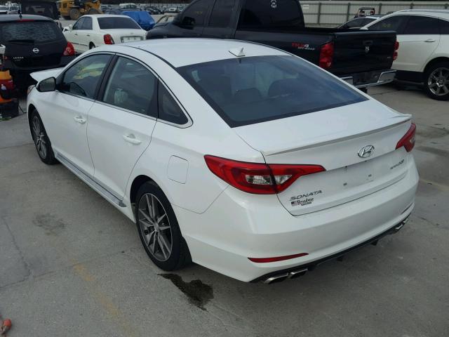 5NPE34AB5HH460757 - 2017 HYUNDAI SONATA SPO WHITE photo 3