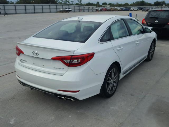 5NPE34AB5HH460757 - 2017 HYUNDAI SONATA SPO WHITE photo 4