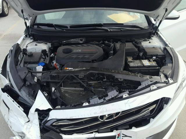 5NPE34AB5HH460757 - 2017 HYUNDAI SONATA SPO WHITE photo 7