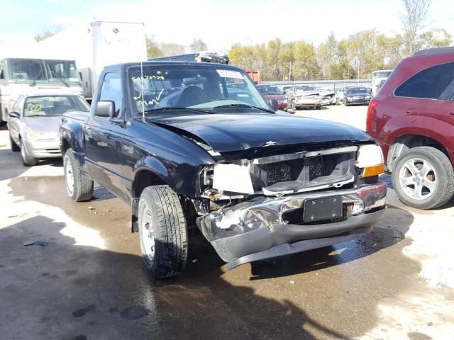 1FTYR10C2XPA44771 - 1999 FORD RANGER BLACK photo 1