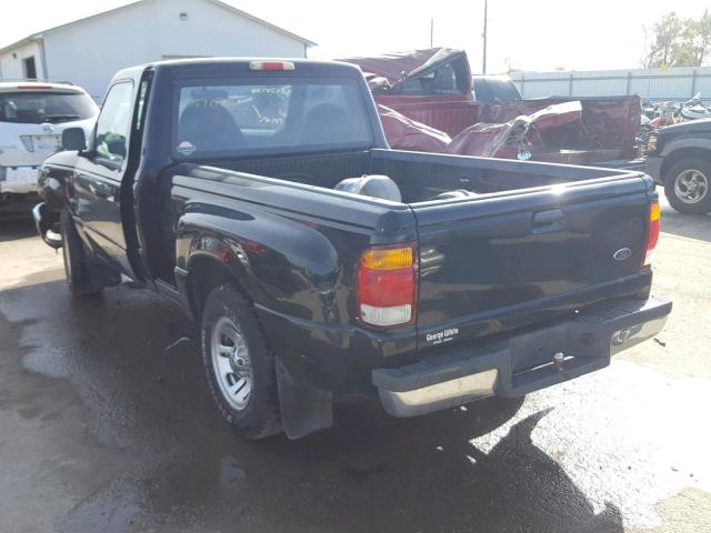 1FTYR10C2XPA44771 - 1999 FORD RANGER BLACK photo 3