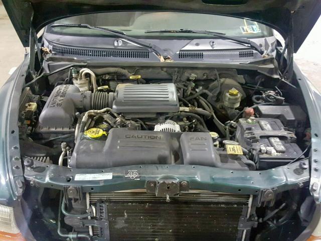 1B7GG2AN2YS608702 - 2000 DODGE DAKOTA QUA GREEN photo 7