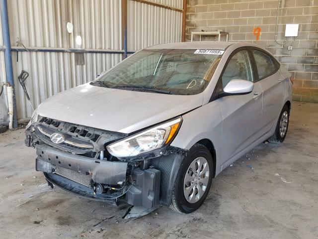 KMHCT4AE3GU947120 - 2016 HYUNDAI ACCENT SE SILVER photo 2