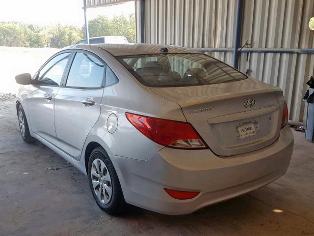 KMHCT4AE3GU947120 - 2016 HYUNDAI ACCENT SE SILVER photo 3