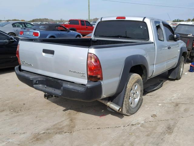 5TETU62N48Z563304 - 2008 TOYOTA TACOMA PRE SILVER photo 4