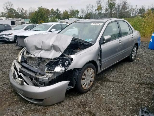 JA3AJ26E16U001397 - 2006 MITSUBISHI LANCER ES SILVER photo 2