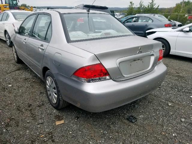 JA3AJ26E16U001397 - 2006 MITSUBISHI LANCER ES SILVER photo 3