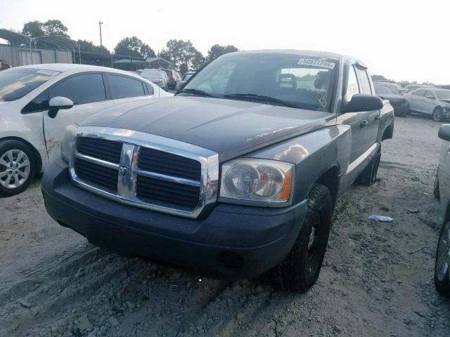 1D7HE28K77S107993 - 2007 DODGE DAKOTA QUA GRAY photo 2