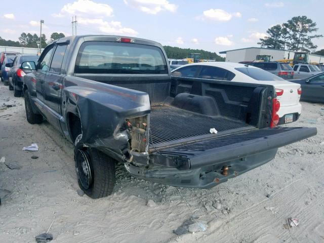 1D7HE28K77S107993 - 2007 DODGE DAKOTA QUA GRAY photo 3