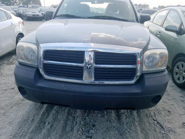 1D7HE28K77S107993 - 2007 DODGE DAKOTA QUA GRAY photo 7