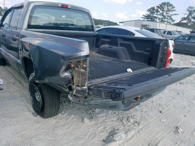 1D7HE28K77S107993 - 2007 DODGE DAKOTA QUA GRAY photo 9