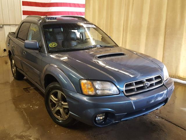 4S4BT63C665100166 - 2006 SUBARU BAJA TURBO BLUE photo 1