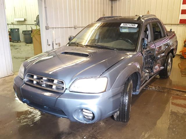 4S4BT63C665100166 - 2006 SUBARU BAJA TURBO BLUE photo 2