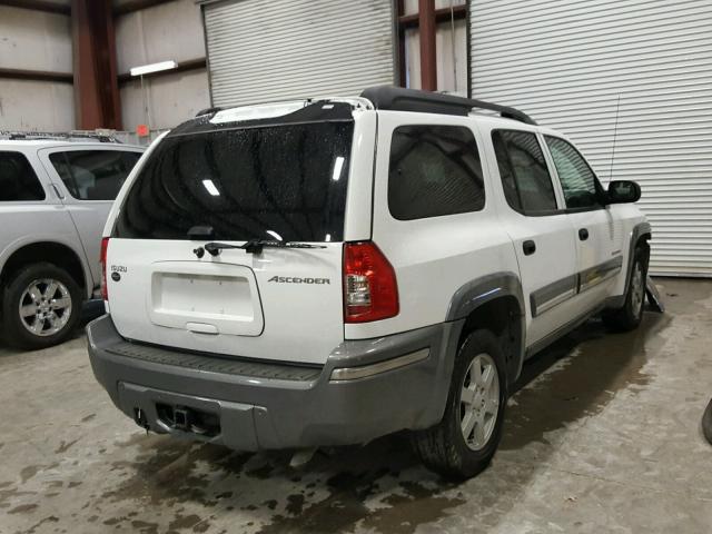 4NUES16S246702150 - 2004 ISUZU ASCENDER S WHITE photo 4