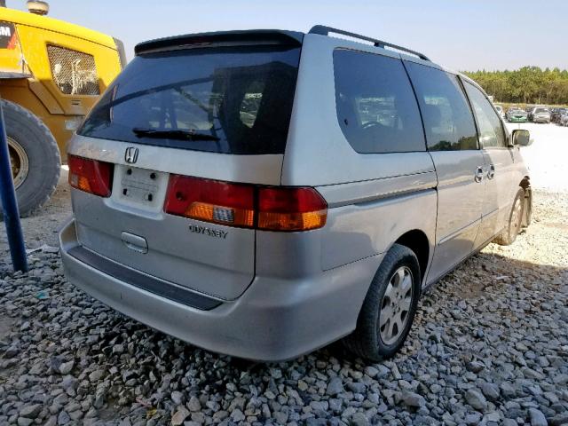 2HKRL18912H585605 - 2002 HONDA ODYSSEY EX SILVER photo 4