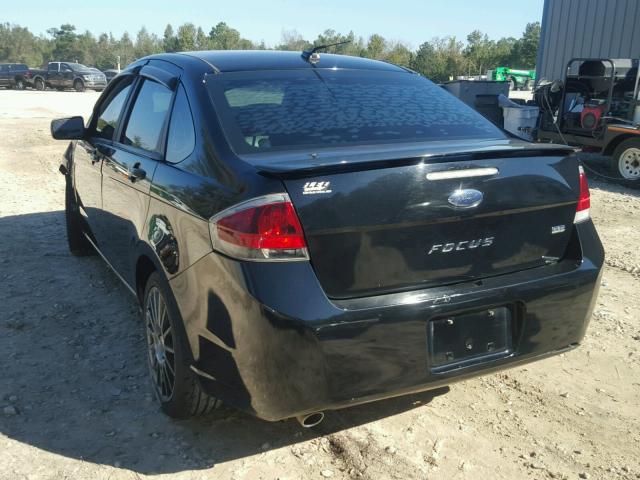 1FAHP3GN8BW127392 - 2011 FORD FOCUS SES BLACK photo 3