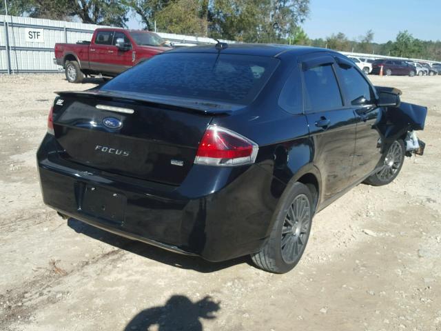 1FAHP3GN8BW127392 - 2011 FORD FOCUS SES BLACK photo 4