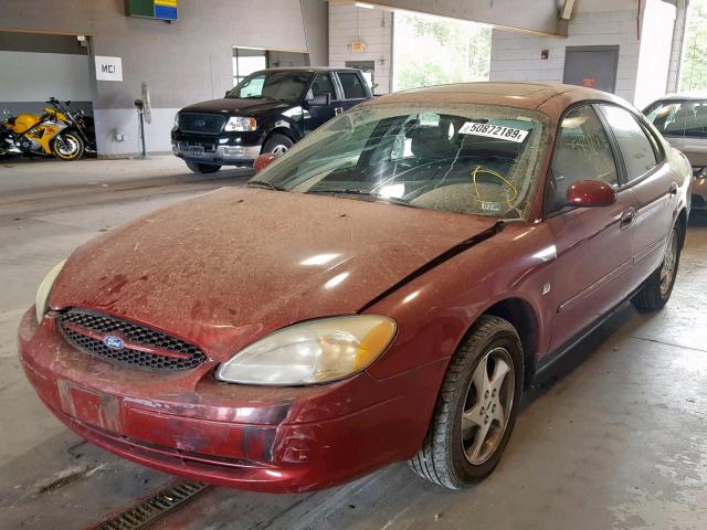 1FAFP55S63G256108 - 2003 FORD TAURUS SES RED photo 2