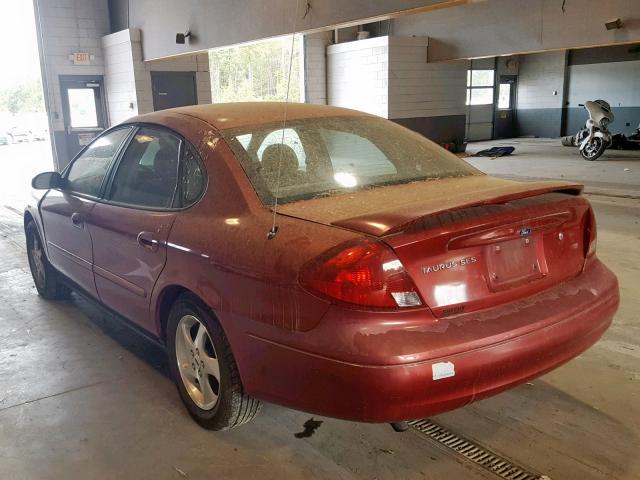 1FAFP55S63G256108 - 2003 FORD TAURUS SES RED photo 3